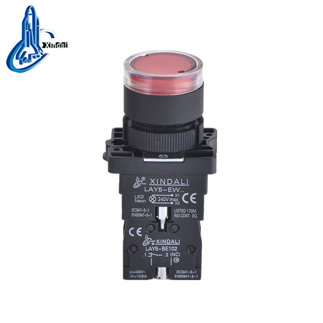 good quality pilot lamp signal light push button switch LAY5-EW3361