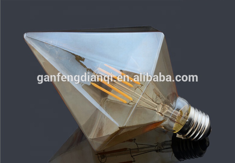6W E27 dimmable led bulb diamond spire led filament bulb UL FCC led filament bulb