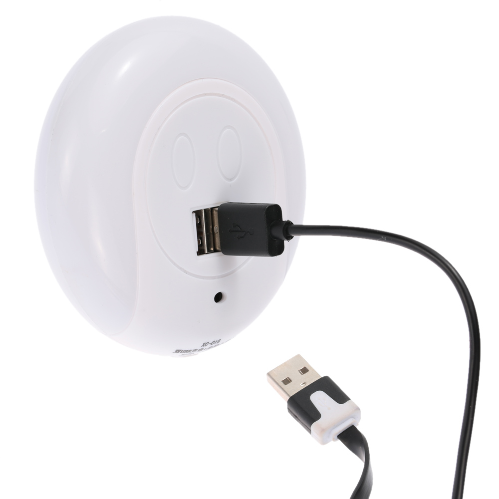 High Quality LED Night Light with Light Sensor Dual USB Charger US Plug Warm White for Bedroom Living Room home light