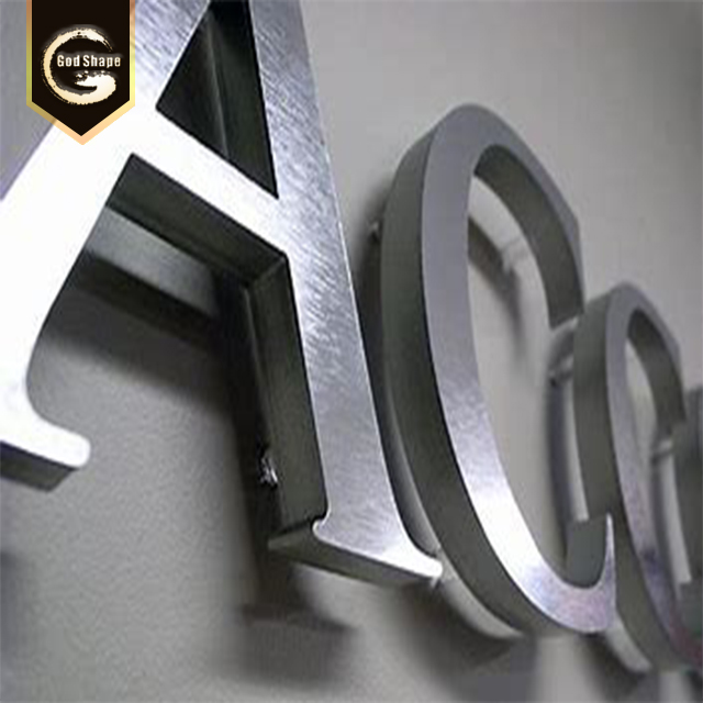 OEM Customized Outdoor Advertising Display Non-Illuminated Letters Sign