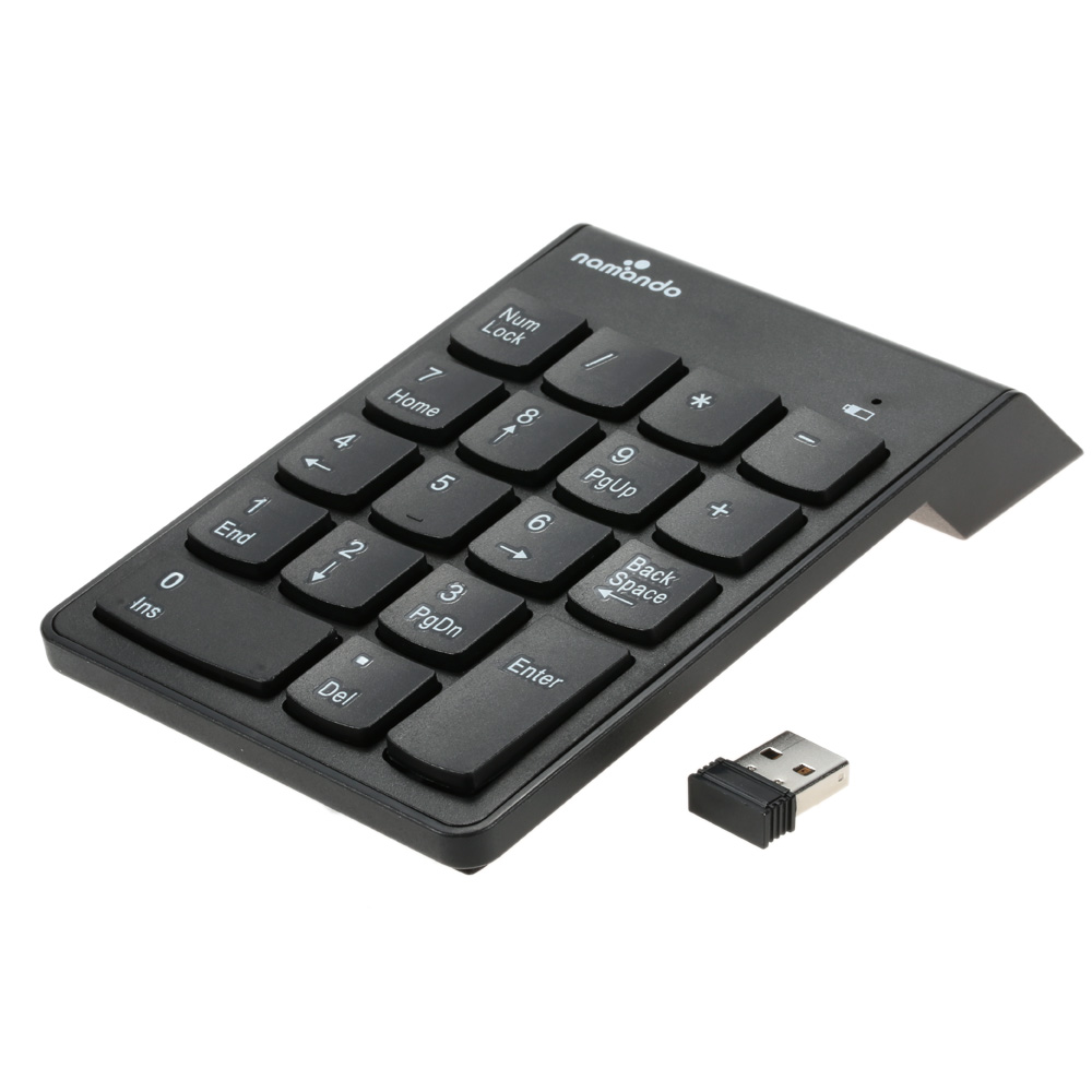 2.4G USB Numeric Keypad Wireless Number Pad 18 Keys Mini Digital Keyboard for iMac/MacBook Air/Pro Laptop PC Notebook Desktop