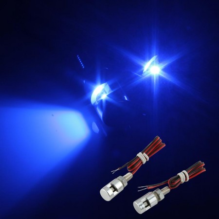 2 Blue LED License Plate Bolt Light Bulb Lamp for Car Motorcycle Motorbike