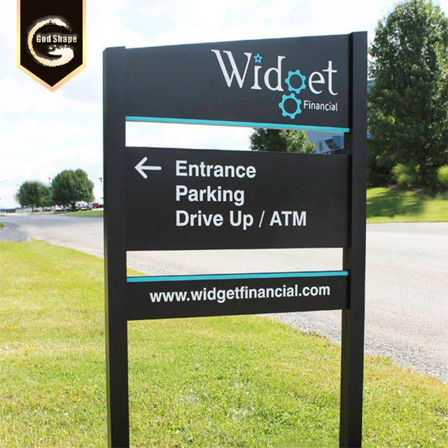 Customized freestanding outdoor pylon sign led advertising signages billboards for car dealership
