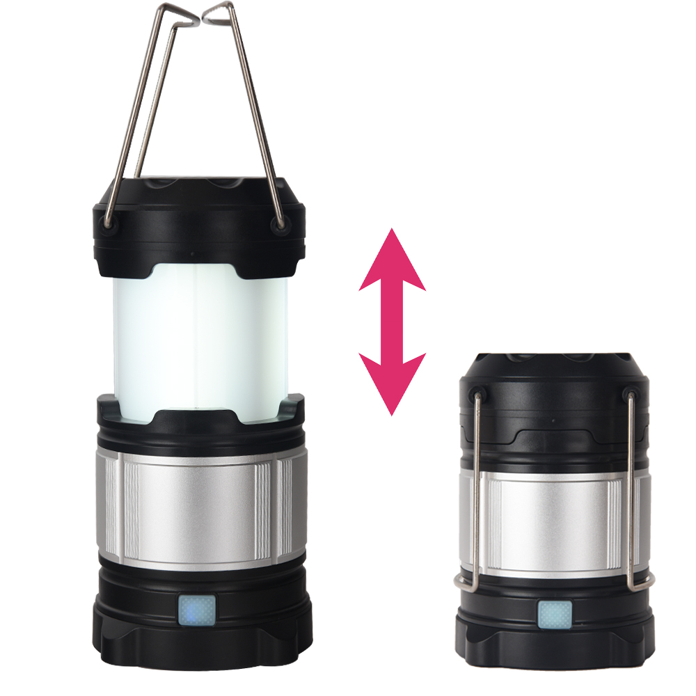 Hot Selling Telescopic Switch LED Camping Lantern with Power Bank for Outdoors