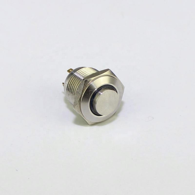 16mm Miniature High Button Ring Lighted Push Button Door Release