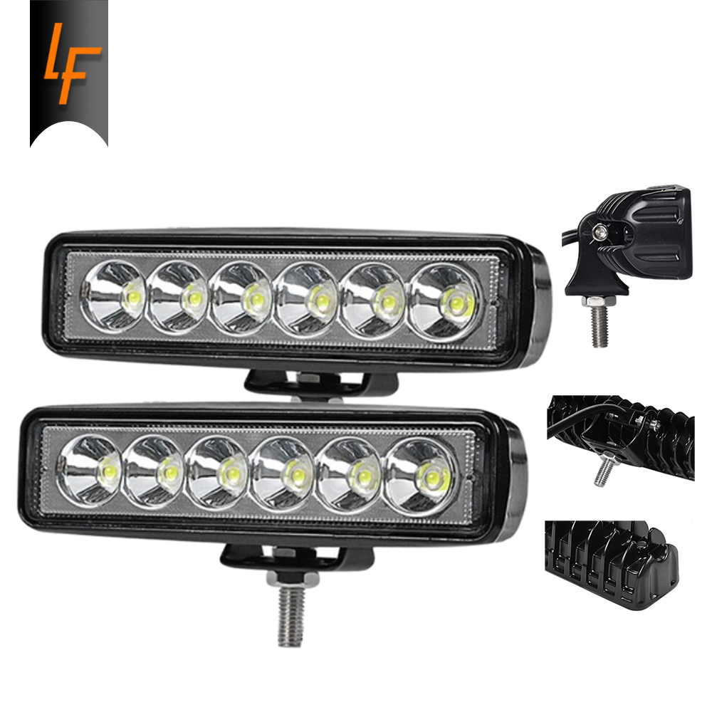 top selling aluminum offroad bar 18w flood casing automotive oval beam led work light