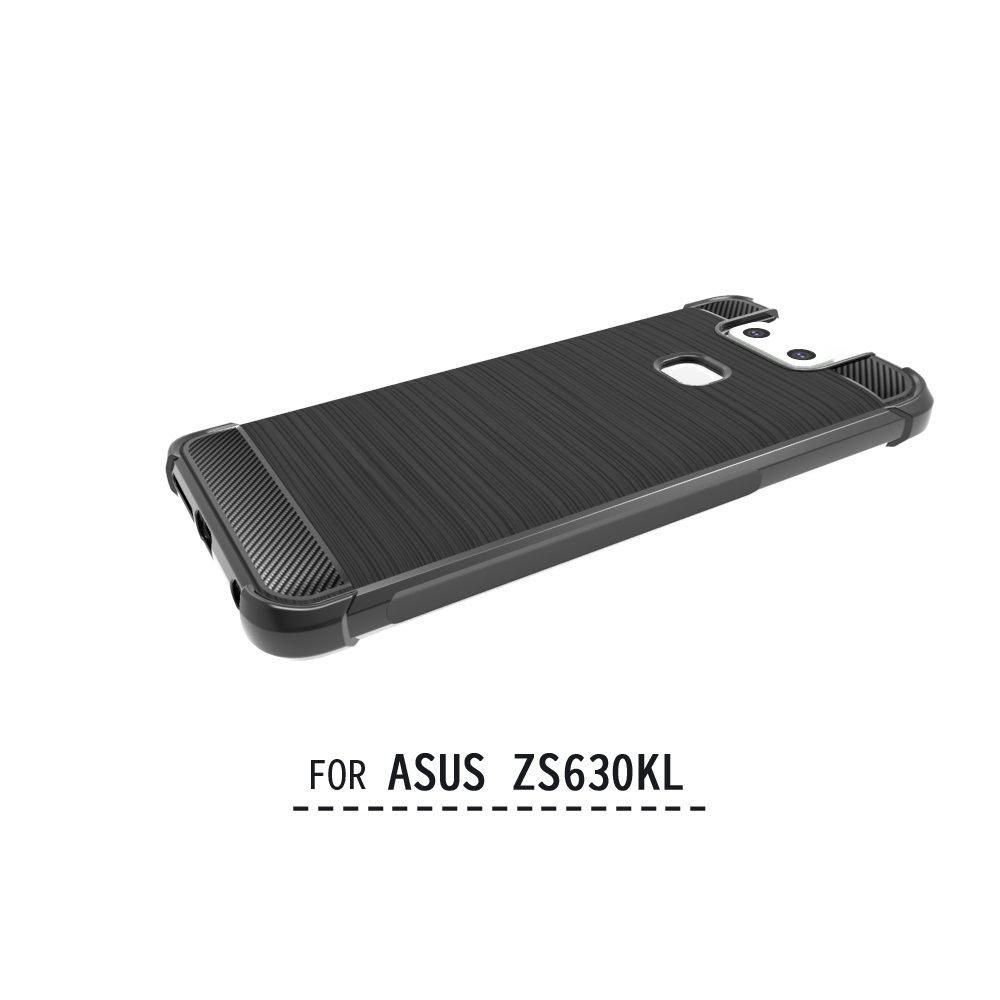 Carbon Fiber Soft Tpu case For ASUS Zenfone ZS 630KL