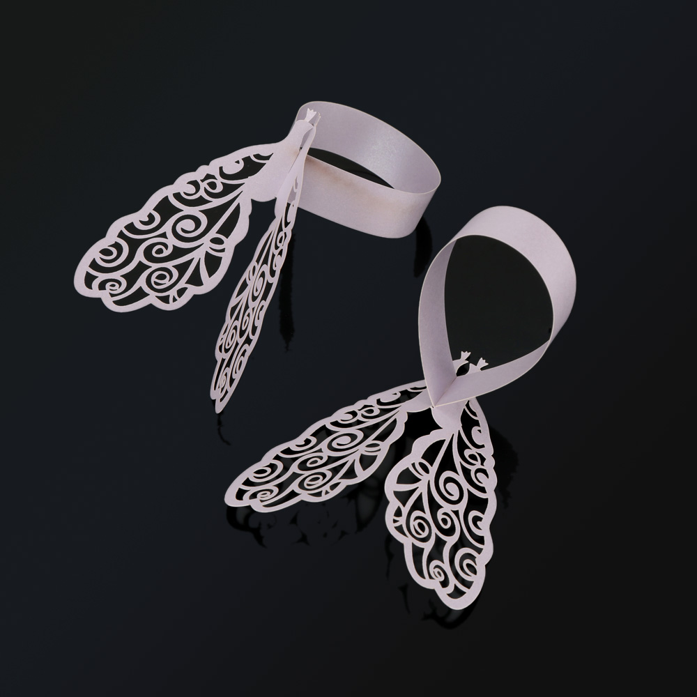 Free shipping to USA 50Pcs/pack Butterfly Design Napkin Rings Holders of Wedding Christmas Decor Favor