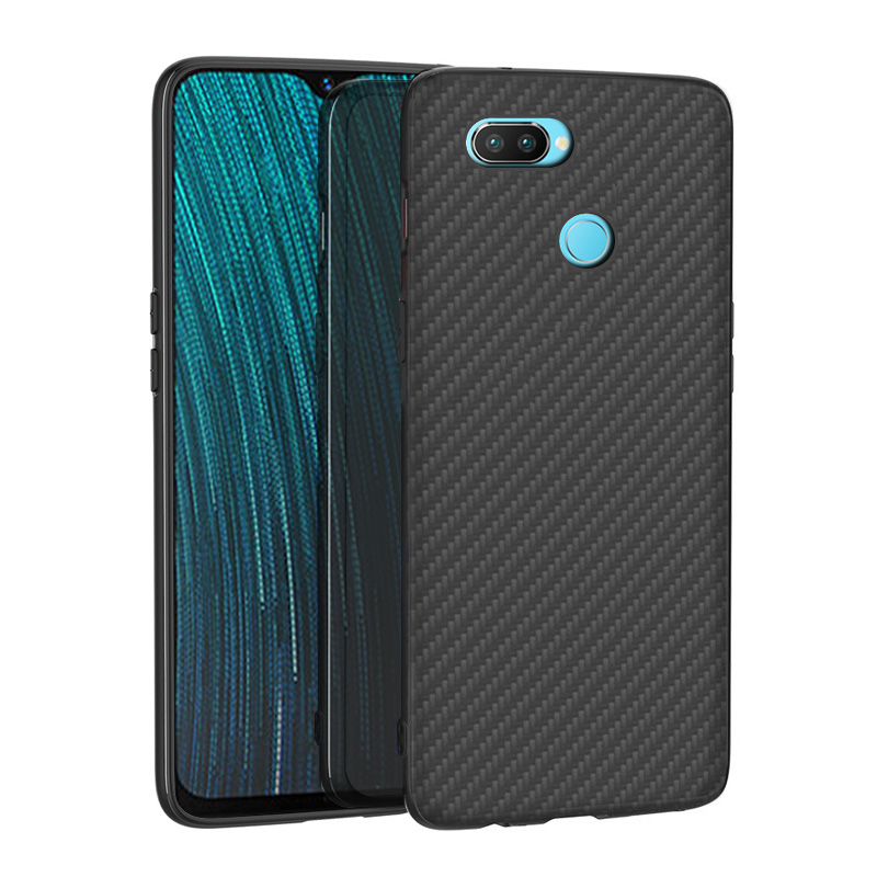 Premium Carbon Fiber  Case Full Sides Protective Shell Back shockproof Cover Design For OPPO AX5S