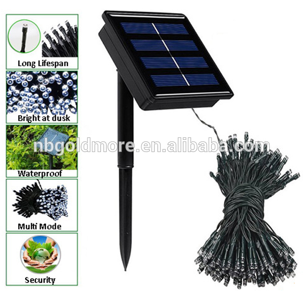Goldmore2 Outdoor Night Decoration 200pcs LED Connectable Solar Light String