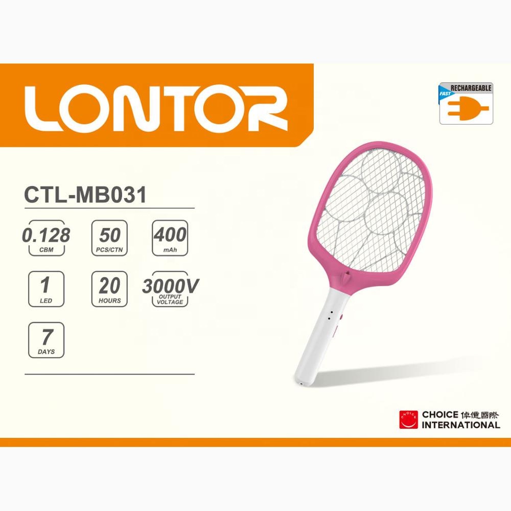 LONTOR rechargeable electric mosquito swatter                 CTL-MB031