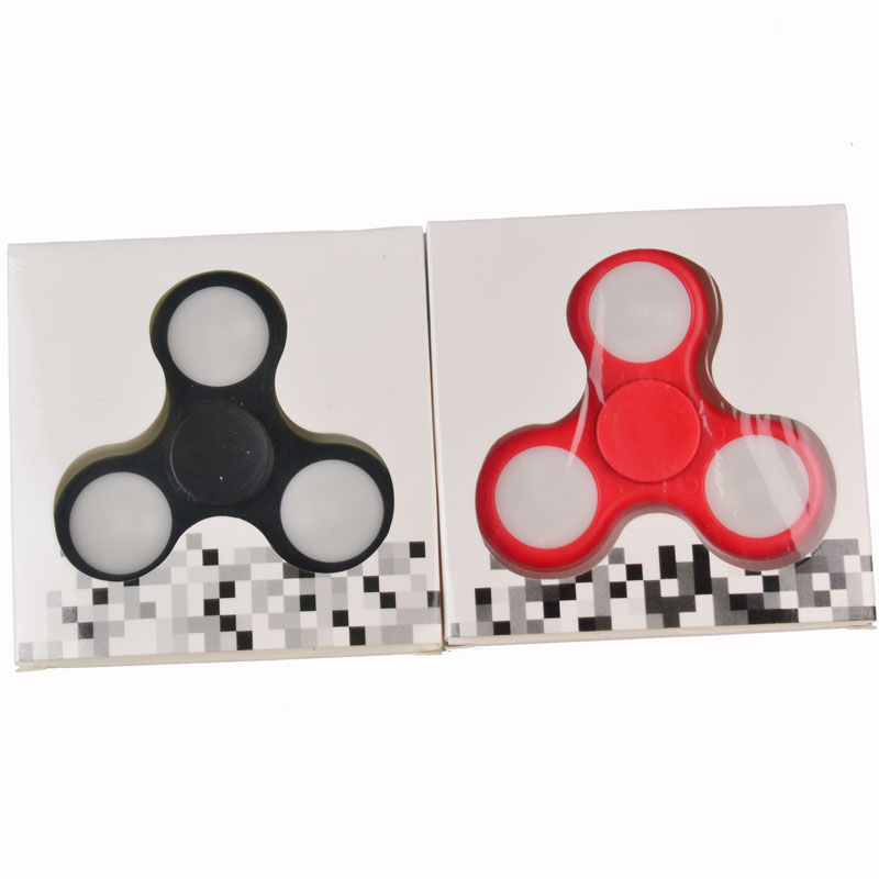 High Quality no Galling Colorful Light LED Hand Finger Fidget Spinner