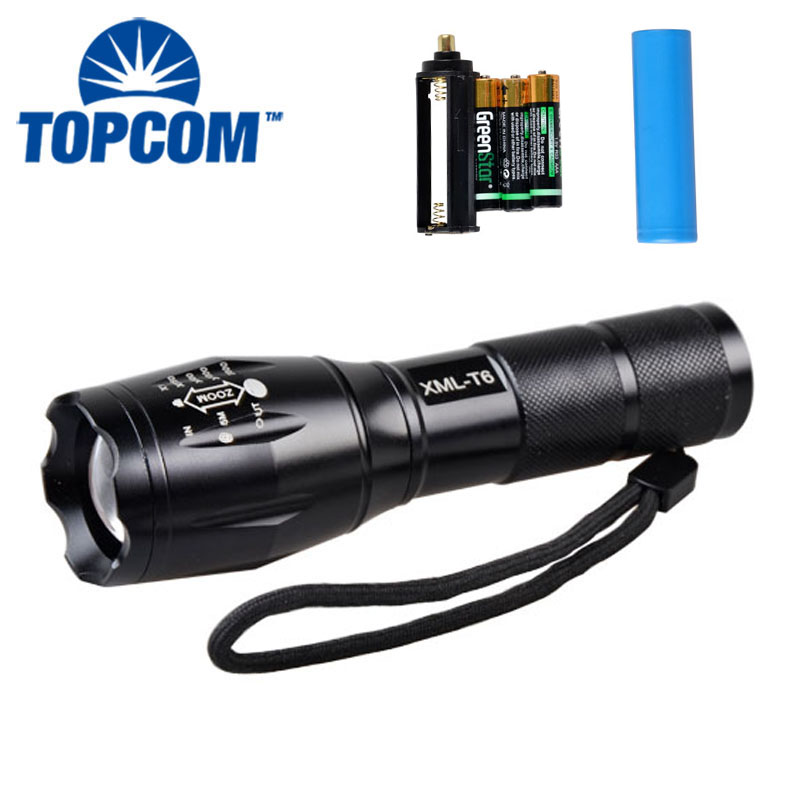 10W XML Led Aluminium Emergency Zoomable High Power Led Torch 8000 Lumen Led Rechargeable FlashLight