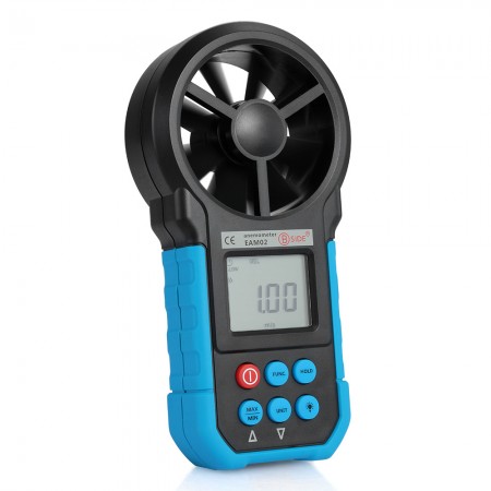 MASTECH EAM02 Digital Anemometer Air Velocity/Volume/Wind Speed/Area Meter Gauge Tester with LCD Backlight