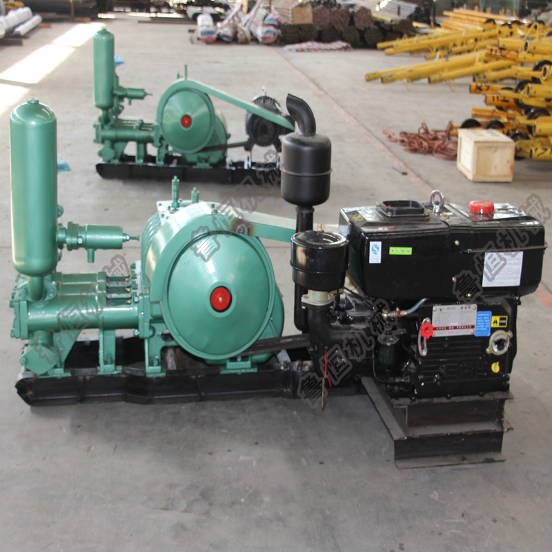 diesel engine powered triplex drill mud pump