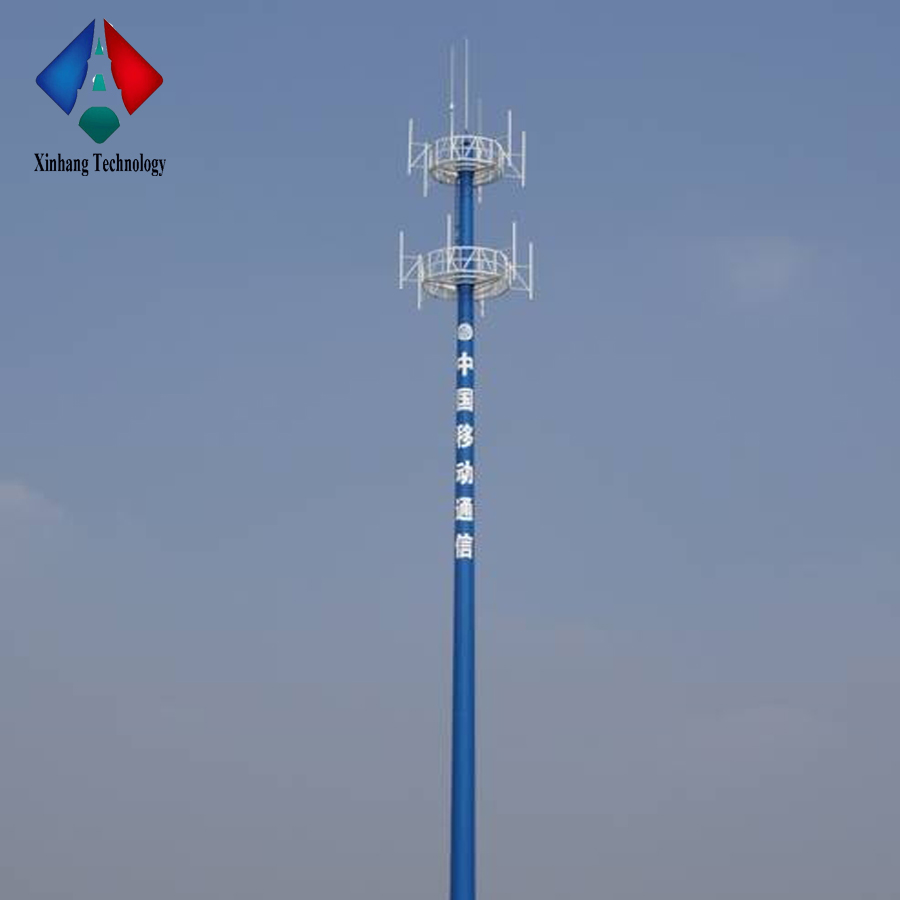 wifi monopole GSM monopole tower telecommunication steel tower