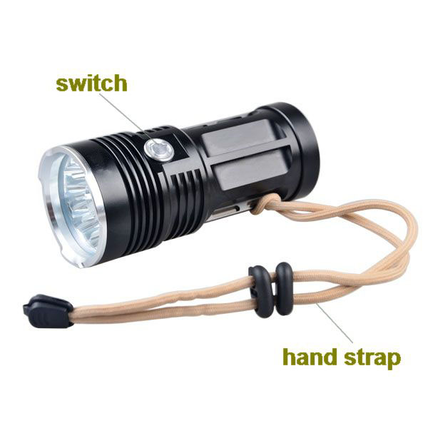 2017 New 30000 LM Highlight Most Powerful Waterproof LED Flashlight