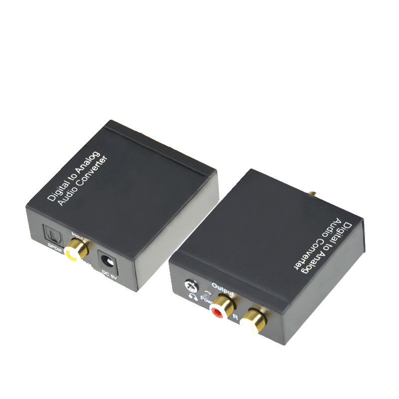 3.5mm Optical Coaxial Toslink Digital to Analog Audio Converter Adapter Coaxial Toslink Audio to RCA L/R Audio
