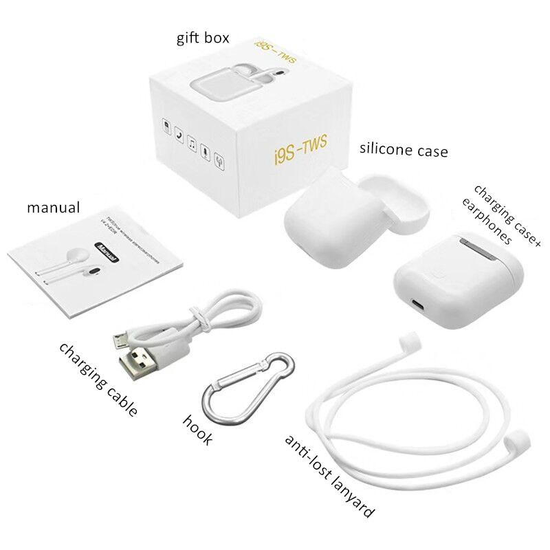 Factory Directly 2019 Newly TWS i9s Mini Bluetooth 5.0 Earphone, True Wireless Earbuds with Charging Case