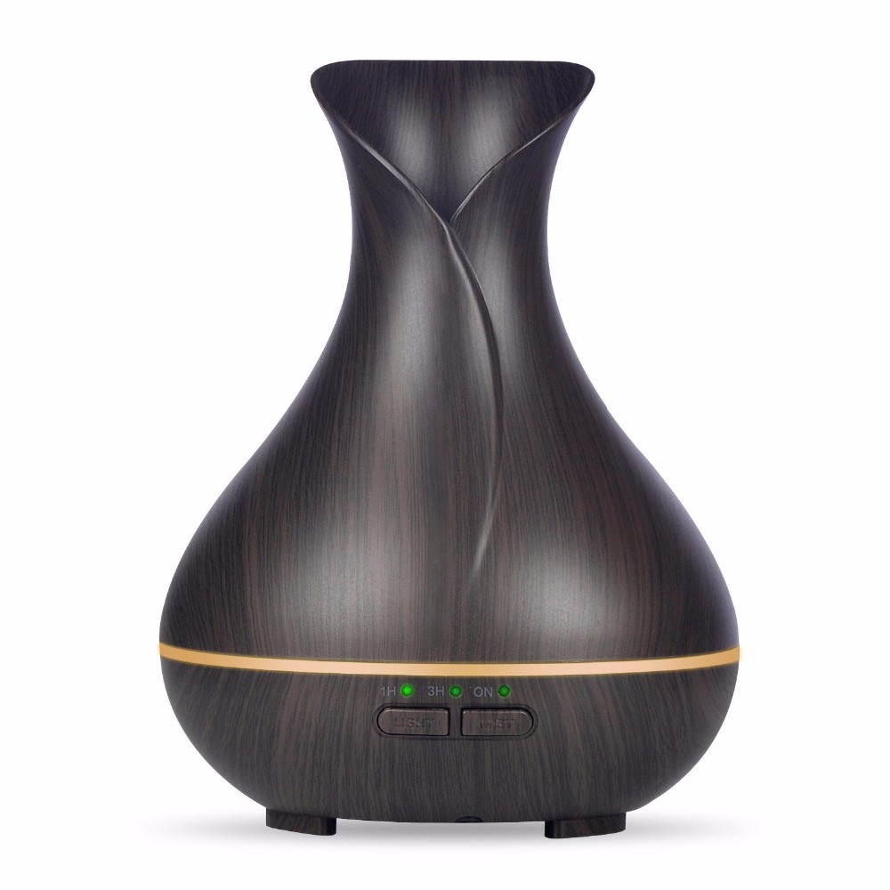 Home Cool Mist Humidifier & Flower Scented Essential Oil Diffuser with 7 Colors LED Lights