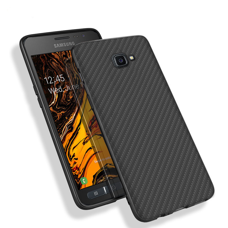 Premium Carbon Fiber  Case Full Sides Protective Shell Back shockproof Cover Design For Samsung galaxy xcover 4S