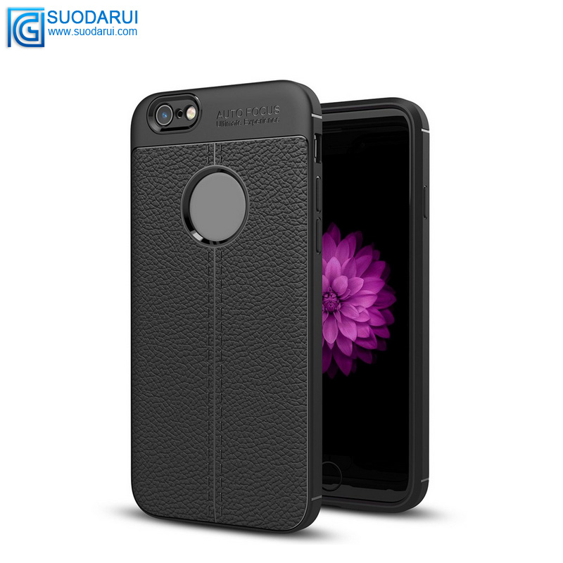 Lichee Pattern TPU Cover For apple iphone 6 / 6 plus case