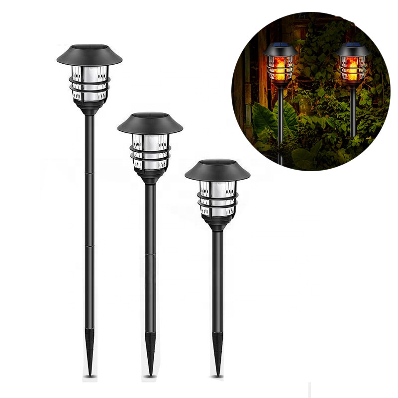 Stainless steel Outdoor tall solar flame light