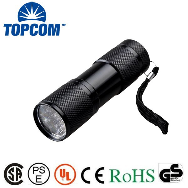 Aluminum LED Promotional Ultra Bright 9 LED Mini LED Flashlight LED