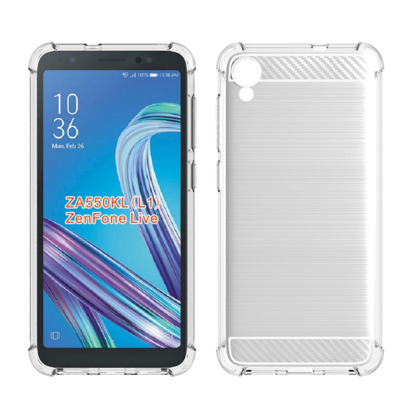 Carbon Fiber Soft Tpu case for ASUS ZenFone Live L1