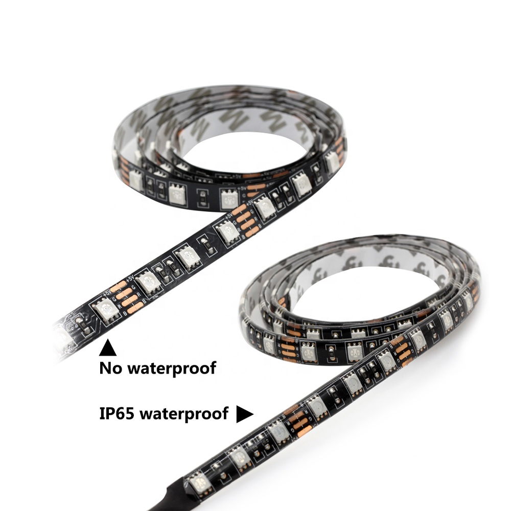 IP65 IP20 waterproof 17Key RF Controller RGB LED Light Strip 30 LEDs/m DC5V SMD5050