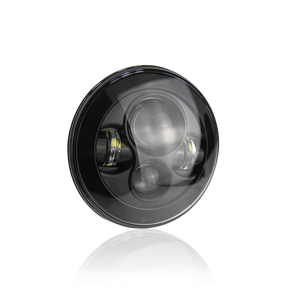 Dot E9 Approved 40W High Low Beam White Round 7 Inch Motorcycle Led Headlight H4 H13 Plug For Car