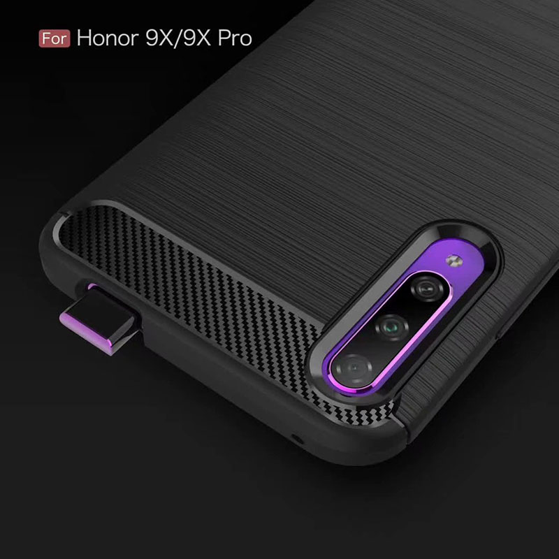 Carbon Fiber Tpu case For Oneplus 7 Pro Soft CF Cover for Huawei honor 9X