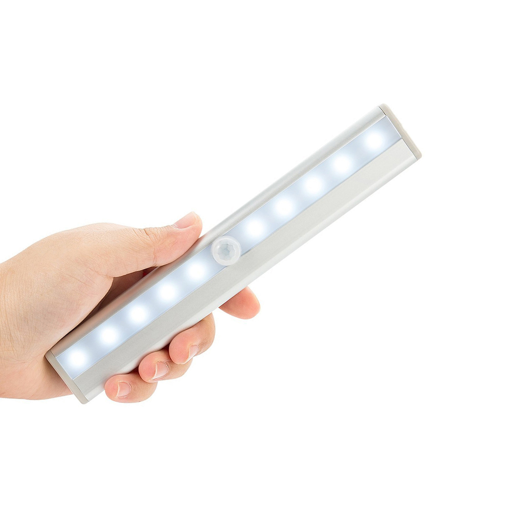 10 LED Motion Sensor Light Battery Operated  LED Under Cabinet Lights