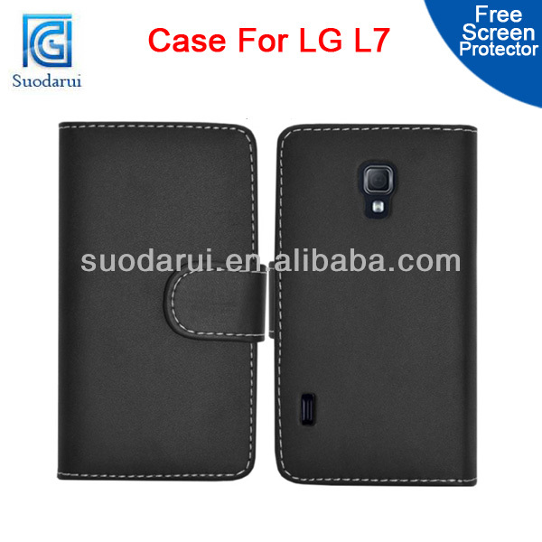 Wallet Leather Mobile Phone Accessory for LG Optimus L7 II 2 P710-suodarui