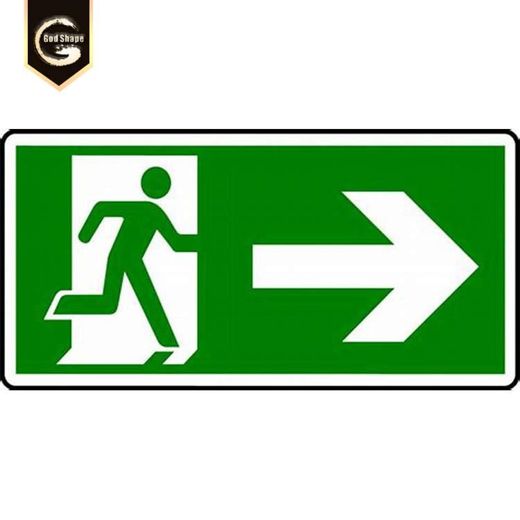 CE Approved back up LED exit sign acrylic sign board 3d light Luminous illuminated sign