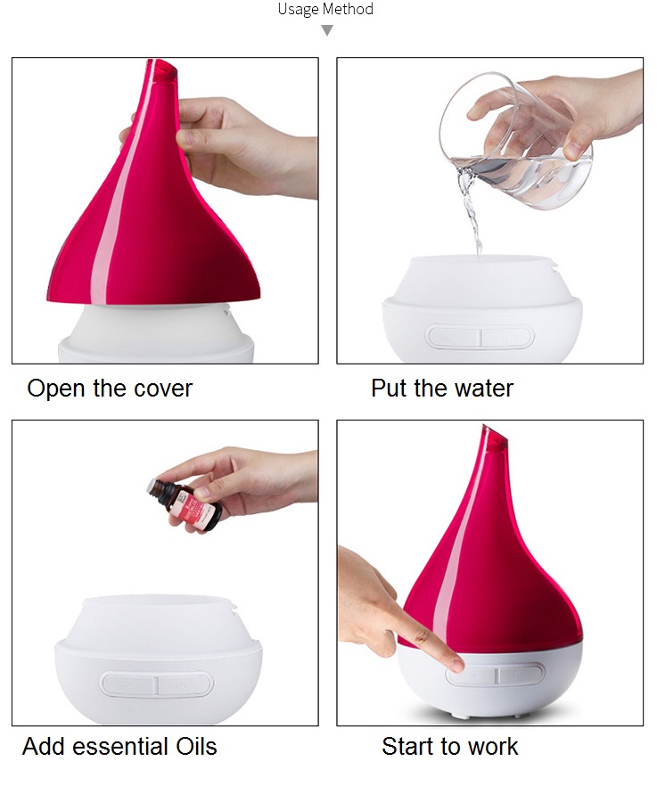 Hot Wholesales 2019 Essential Oil Diffuser 200ml Cool Mist Air Humidifier with CE Rosh certificate