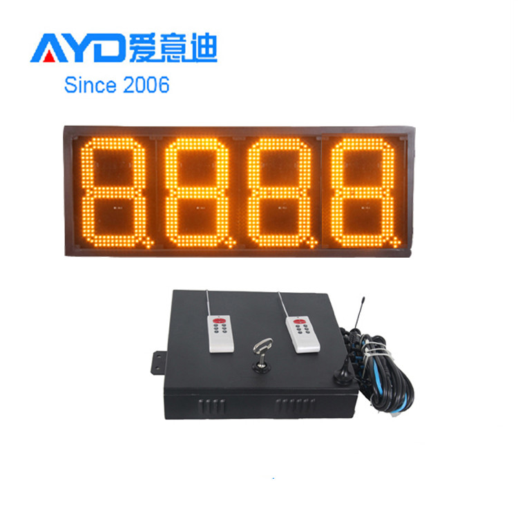 12 Inch Wholesale LED Gas Price Signs 7 Segment IP65 Outdoor Use Super Bright LED Gas Price Adjustable by Remote