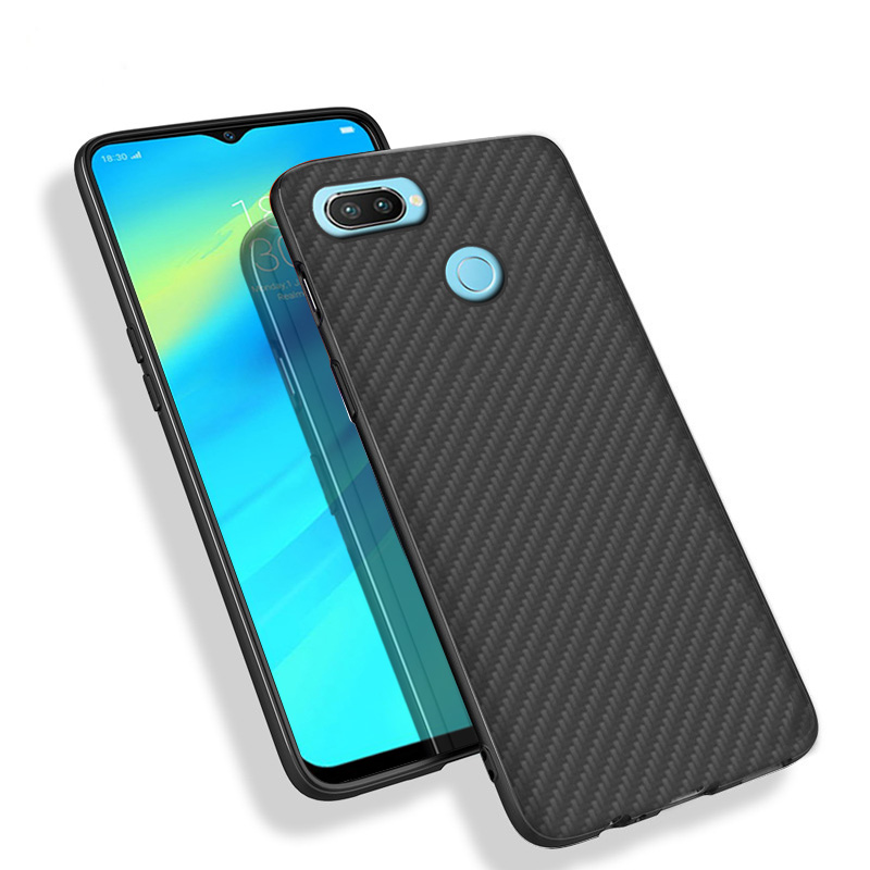 Premium Carbon Fiber  Case Full Sides Protective Shell Back shockproof Cover Design For OPP O Realme 2