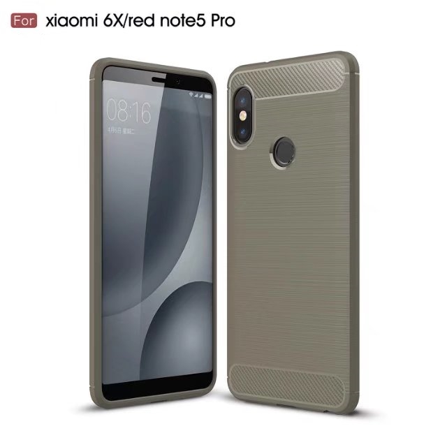 New Arrival Carbon Fiber Tpu case for Xiaomi Redmi Note 5 pro brushed tpu soft cover for Xiaomi Redmi Note 5 pro