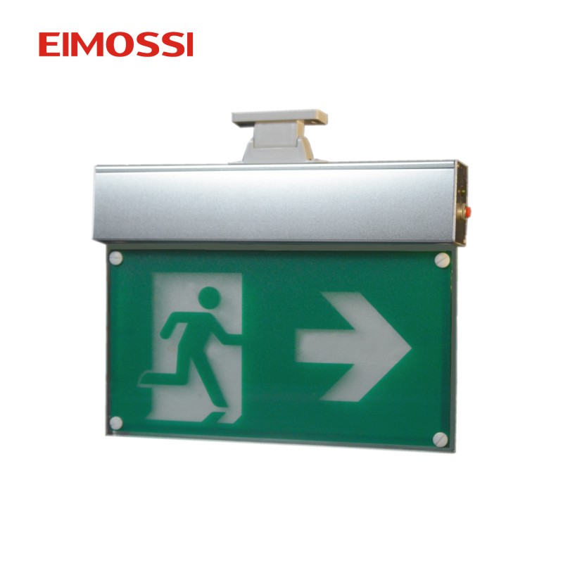 Exit Sign Double Faces Rechargeable Led Pictgoram Emergency Light