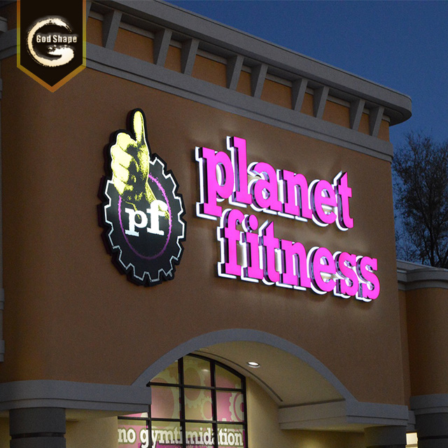 Advertising backlit shop letter sign Illuminated Letters 3D LED Channel Letter Sign