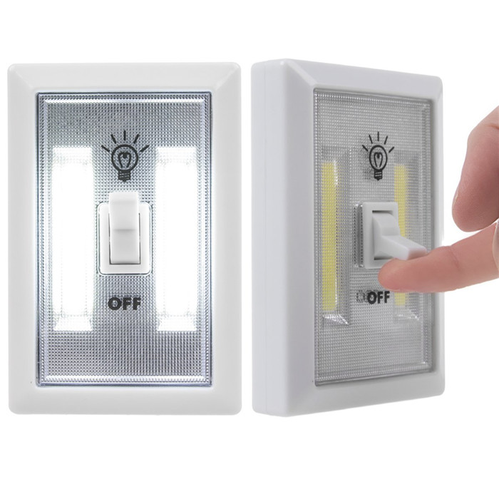 Goldmore battery operated with double-sided stick to anywhere cordless COB switch light