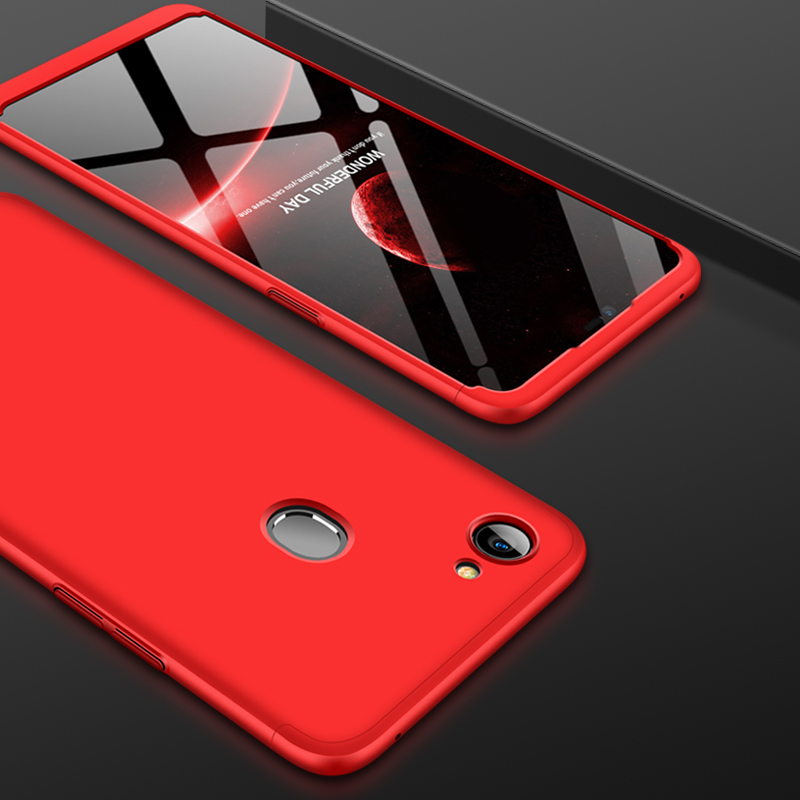 2018 hot sell 360 cover Removable 3in1 Hard PC Shield Back Cover Case for OPPO F7 phone cases
