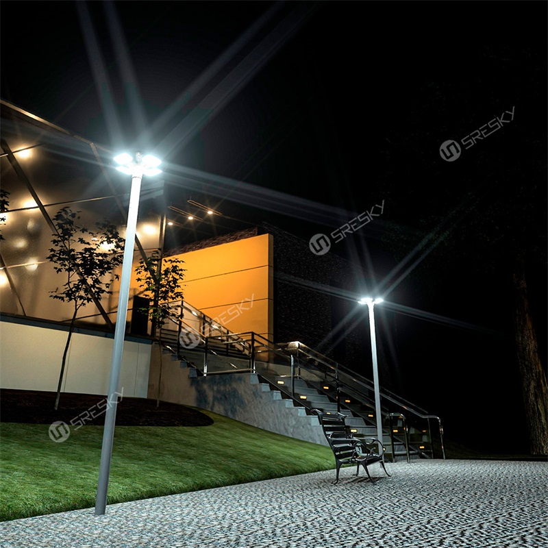 Hot selling 20W all in one integrated led solar round street lights for extremely cold area