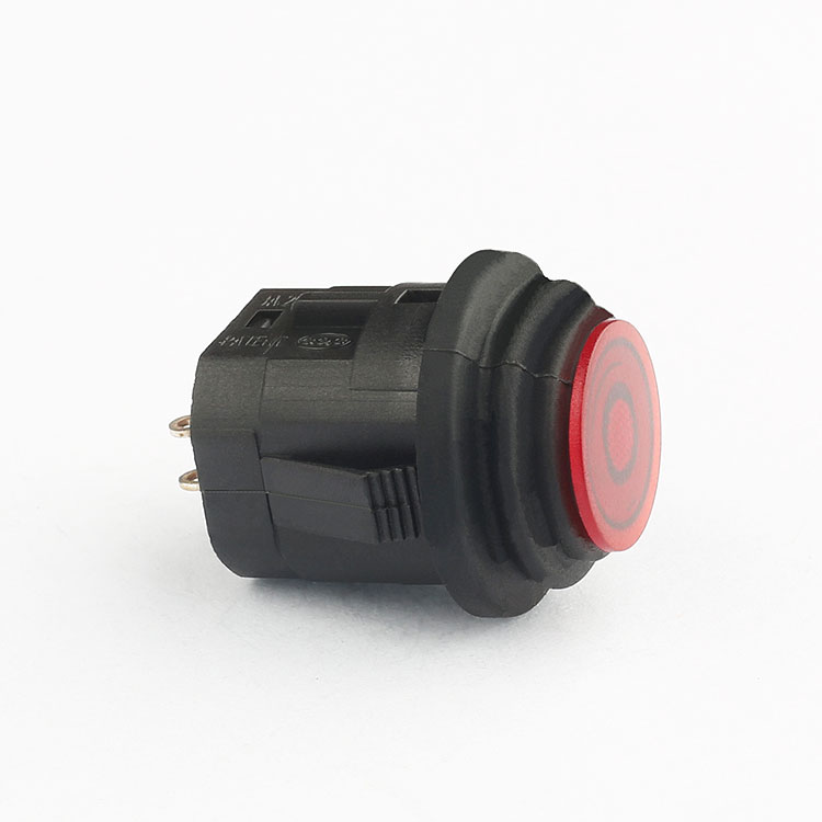 IP65 3A 250VAC 16mm 2 pin CE waterproof push button switch