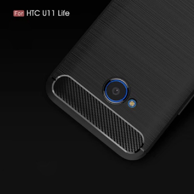 2017 New Arrival Carbon Fiber Tpu case For HTC U11 life brushed tpu soft cover For HTC U11 life