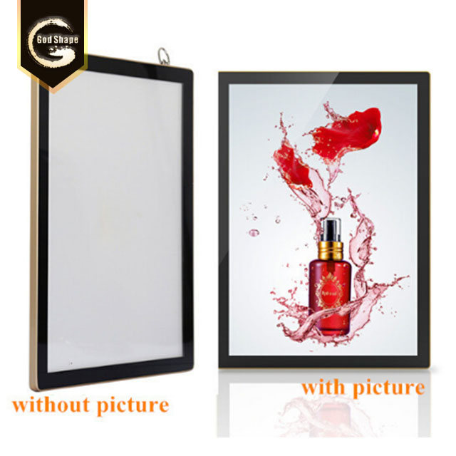 Advertising Restaurant Hanging Factory Led Menu Board Picture Frame Acrylic Photo Slim Crystal LED Light Box