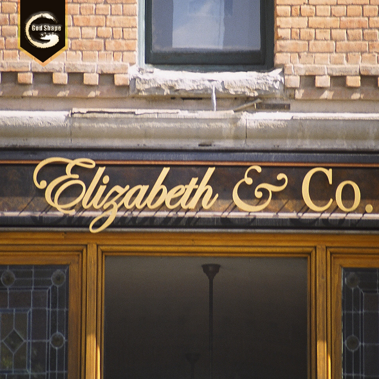 Custom design outdoor  engraved letter Non-illuminated black exposy resin fabricated sign