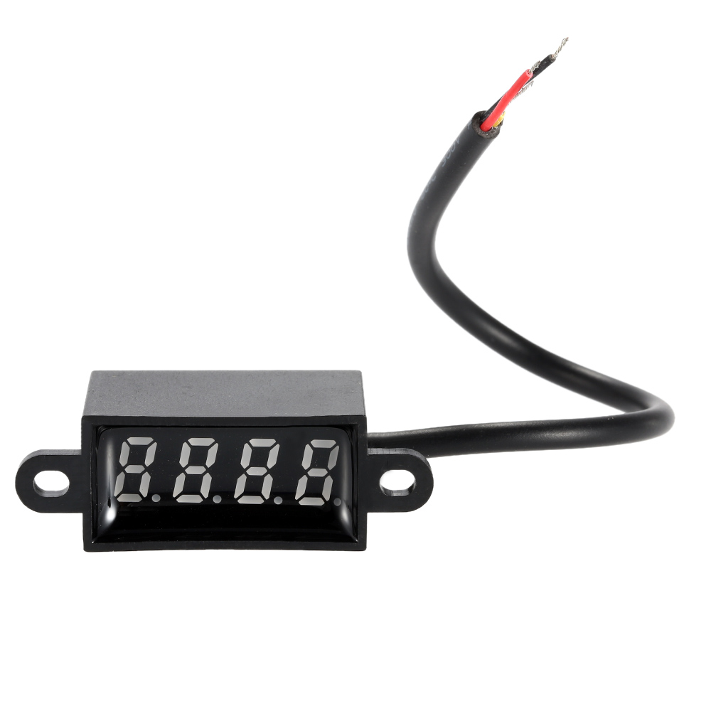 High-accuracy Mini Water-proof Voltmeter 3-wire 4-digit 0-33.00V Ammeter LED Screen Voltage Tester Meter Voltage Diagnostic-tool