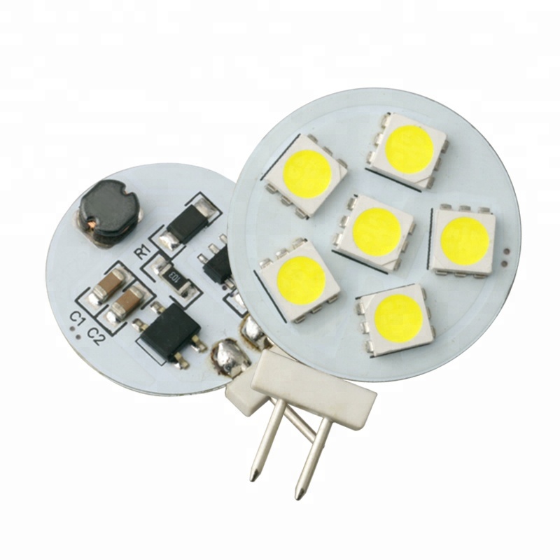 motorhome lights G4 6SMD 5050 1.5w g4 120v cob led